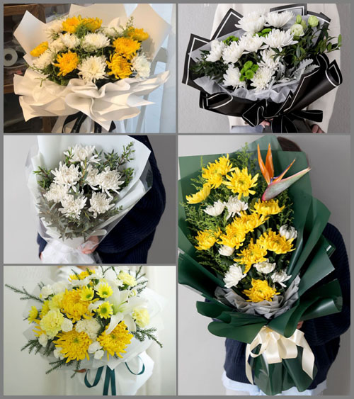 广东揭阳市惠来县鳌江镇白事花束代送